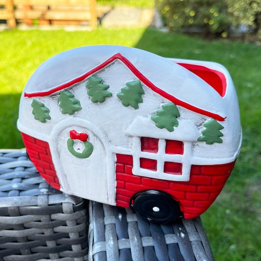 Christmas Caravan Plant Pot