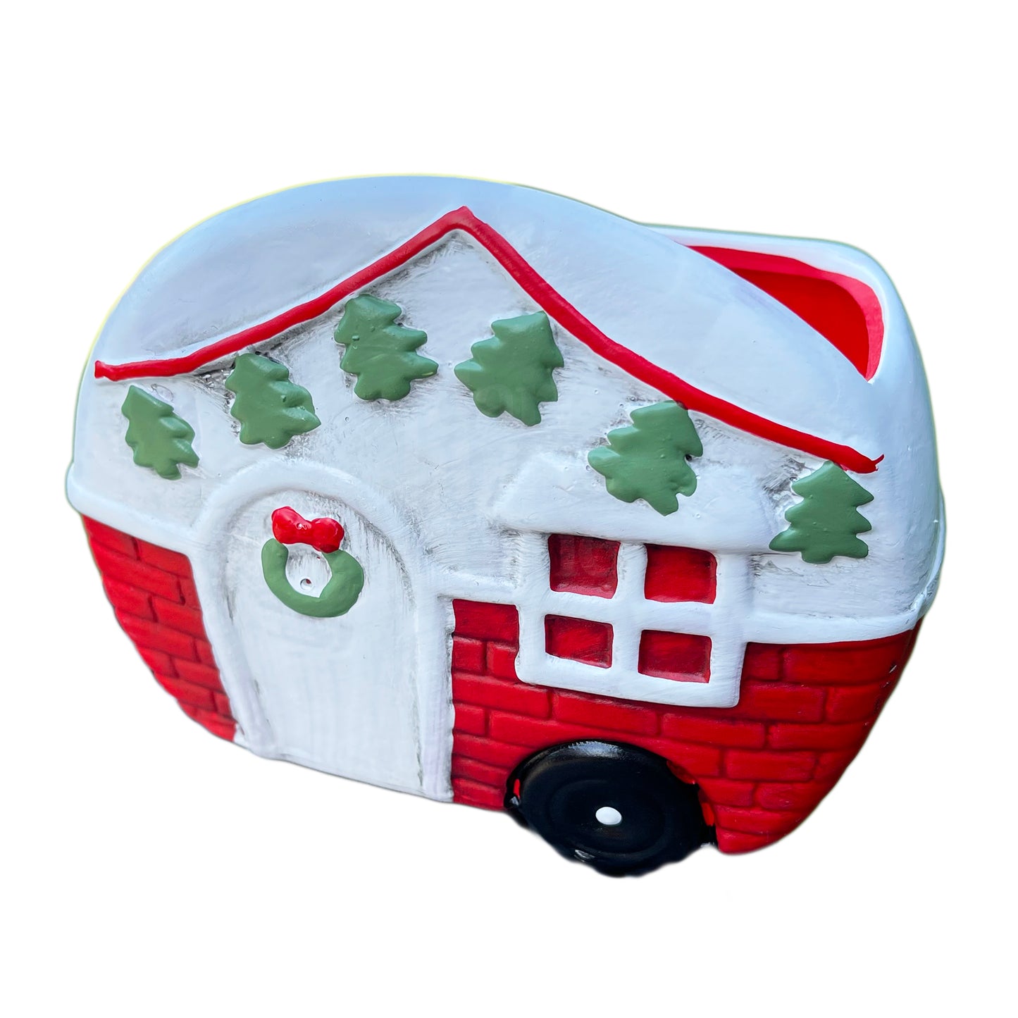 Christmas Caravan Plant Pot