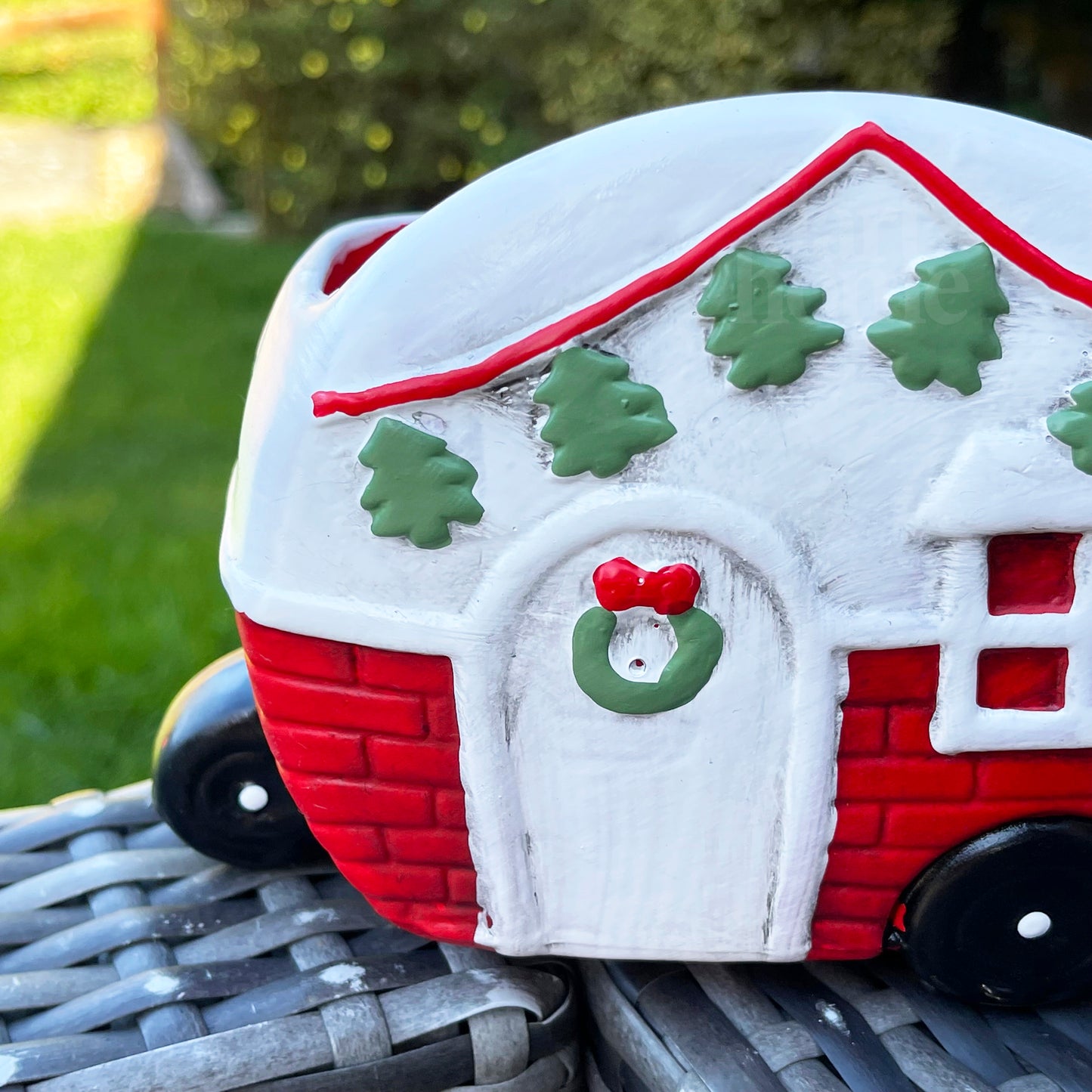 Christmas Caravan Plant Pot