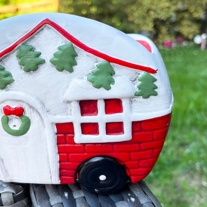 Christmas Caravan Plant Pot