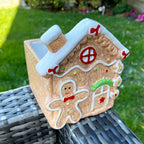 Christmas Gingerbread House Plant Pot