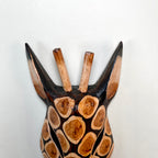 Giraffe Head Wall Mask Decoration 30cm