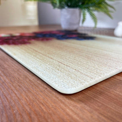 Glass Chopping Board Mixed Berries