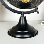 Decorative Globe On Black Metal Stand