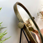 Standing Gold Oval Cheval Mirror