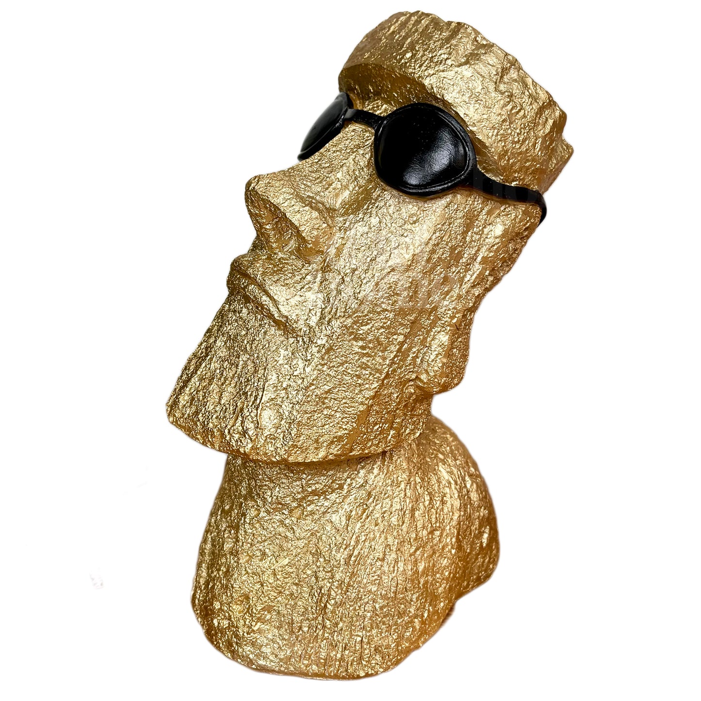 Gold Cool Easter Island Head Ornament