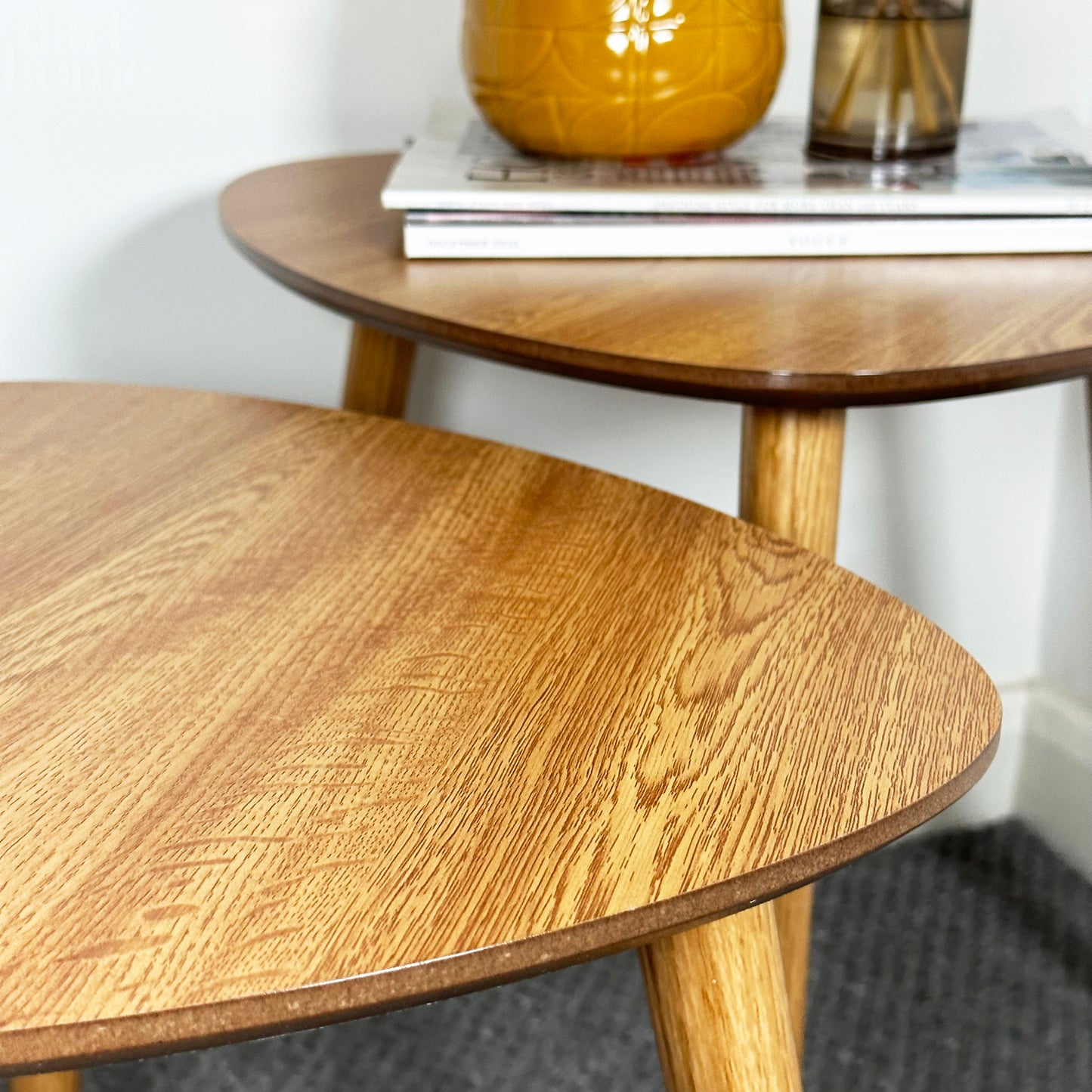 Set Of 2 Pebble Side Tables