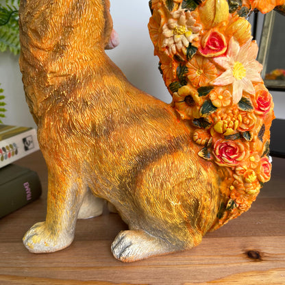 Herbstblumen-Fuchs-Ornament