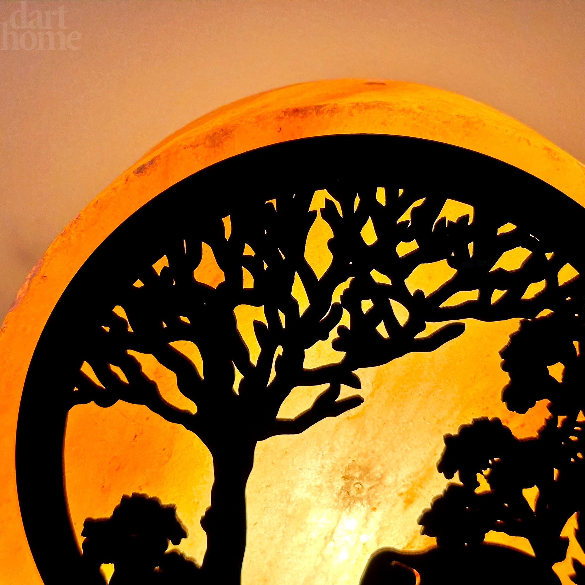 Elephant Sunset Salt Lamp
