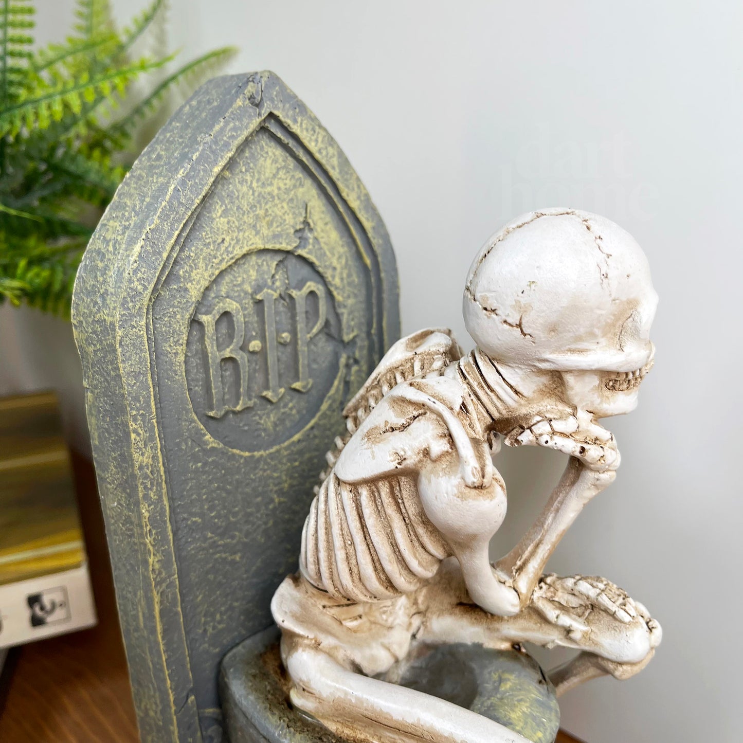 Halloween Skeleton On The Toilet Ornament