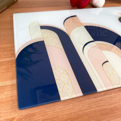 Art Deco Glass Chopping Board