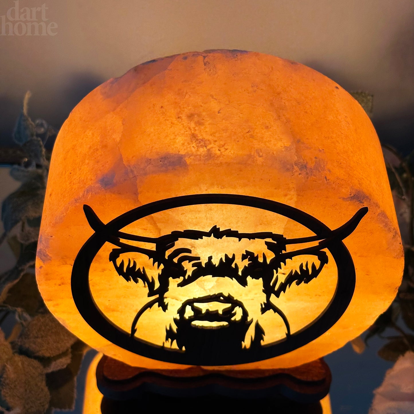 Highland Cow Salt Lamp