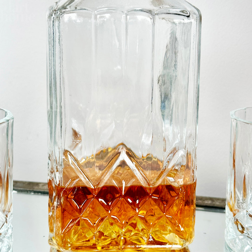 5pc Crystal Whiskey Decanter Set
