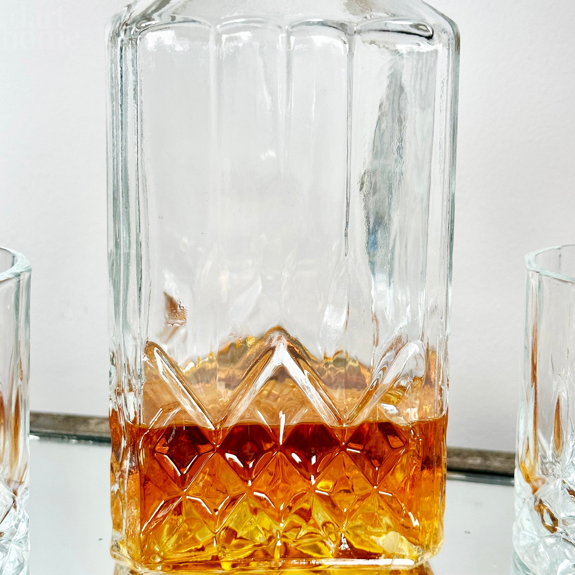 5pc Crystal Whiskey Decanter Set