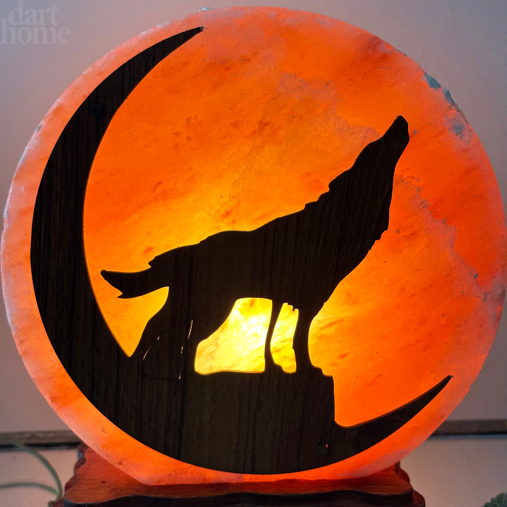 Howling Wolf Himalayan Salt Lamp