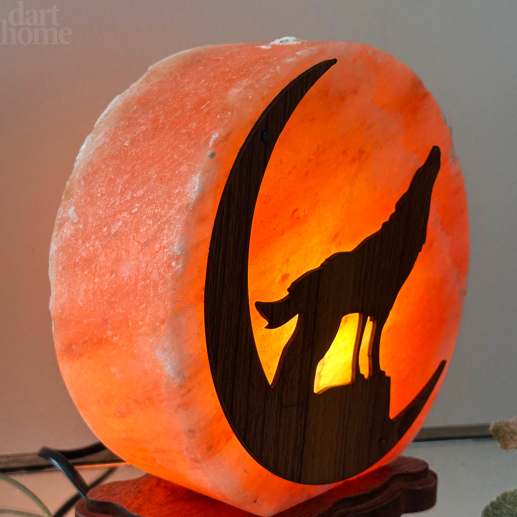Howling Wolf Himalayan Salt Lamp