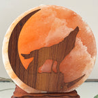 Howling Wolf Himalayan Salt Lamp