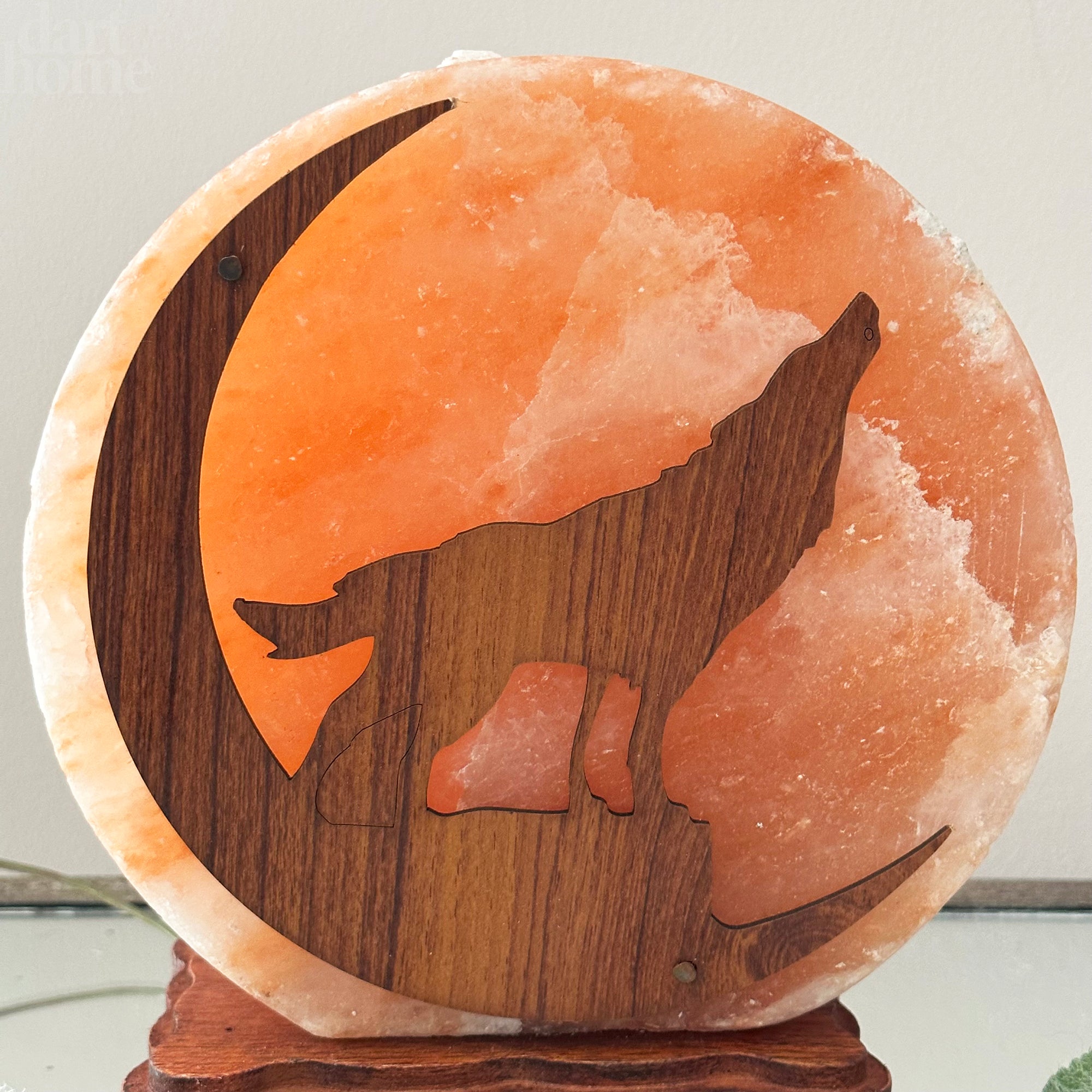 Howling Wolf Himalayan Salt Lamp