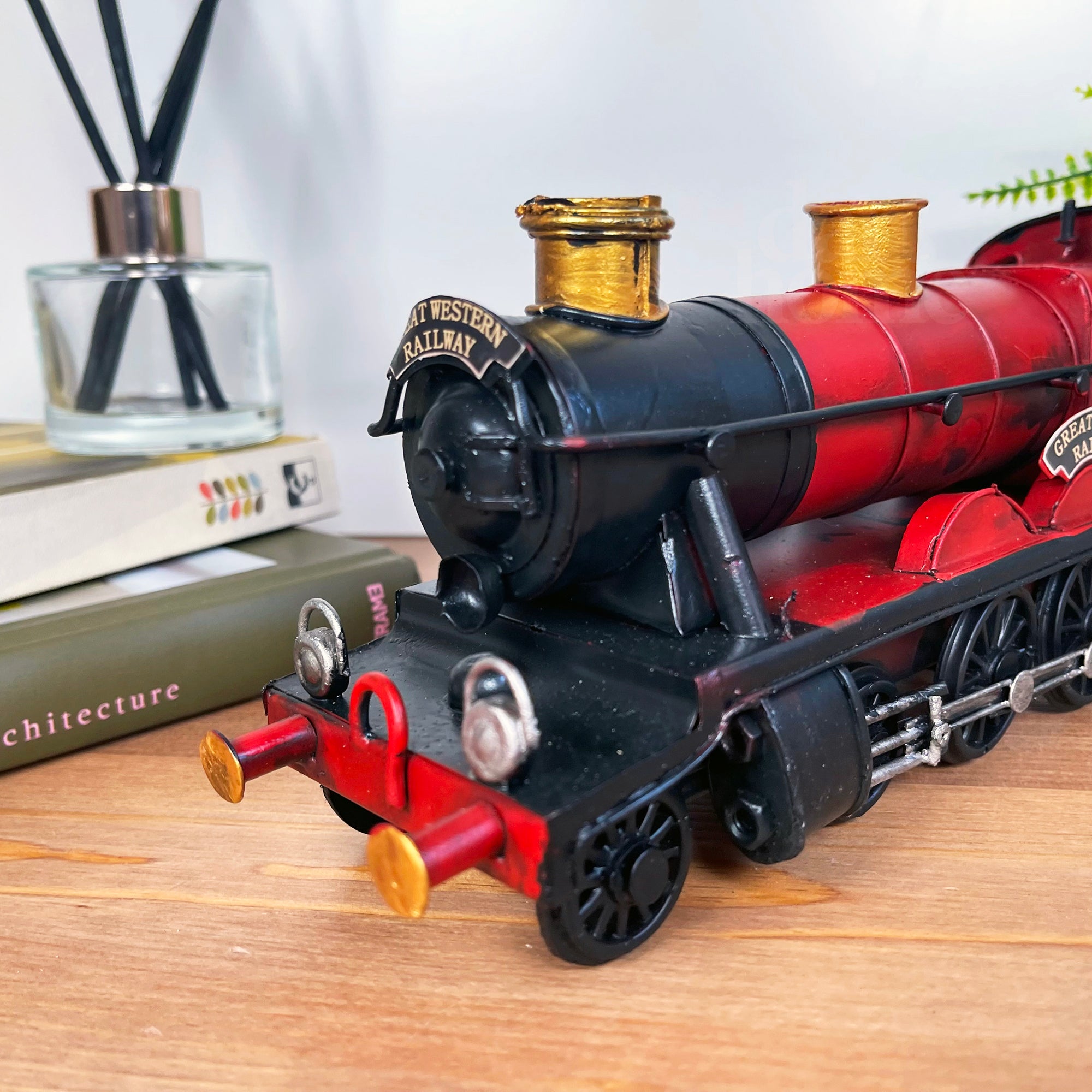 Red Steam Train Model Onament