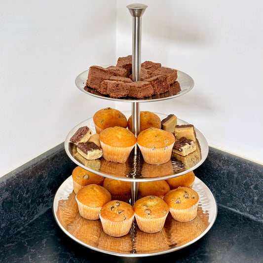 Hammered 3 Tier Cake Stand