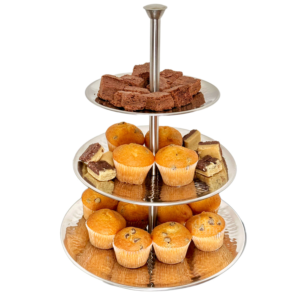 Hammered 3 Tier Cake Stand