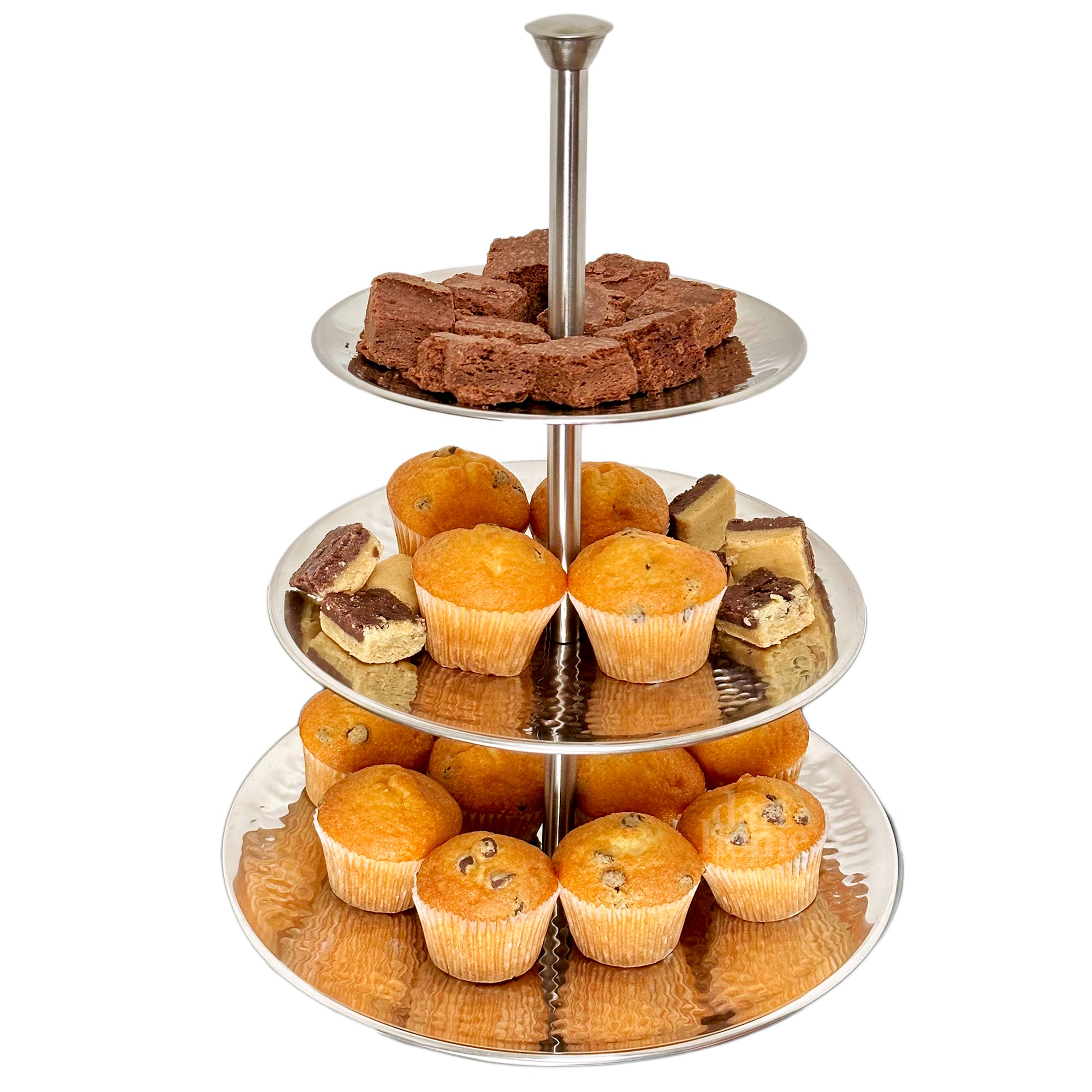 Hammered 3 Tier Cake Stand