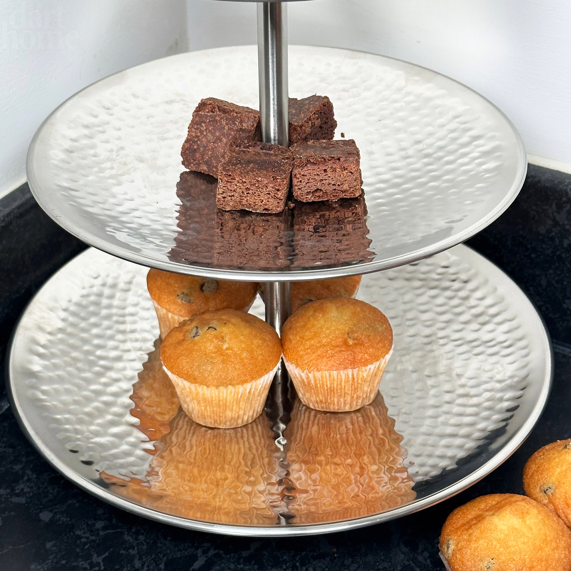 Hammered 3 Tier Cake Stand