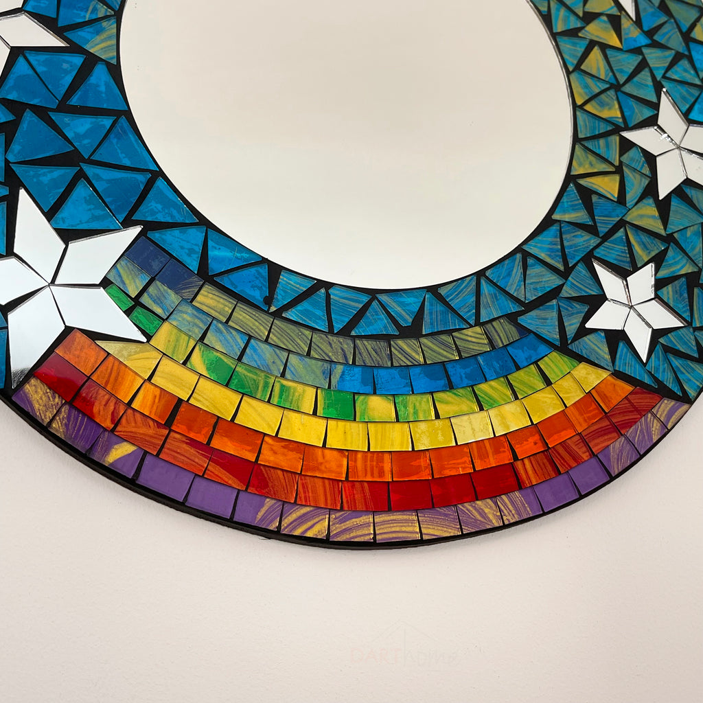Shooting Star Regenbogen-Mosaikspiegel