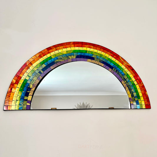 Handmade Mosaic Rainbow Mirror