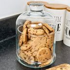 Glass Biscuit Jar With Lid