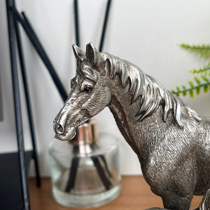 Silver Horse & Foal Ornament