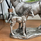 Silberner Pferde- und Fohlenschmuck