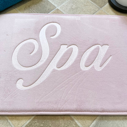 Pink 'Spa' Memory Foam Bath Mat