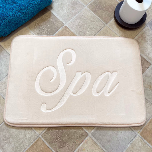 Beige 'Spa' Memory Foam Bath Mat