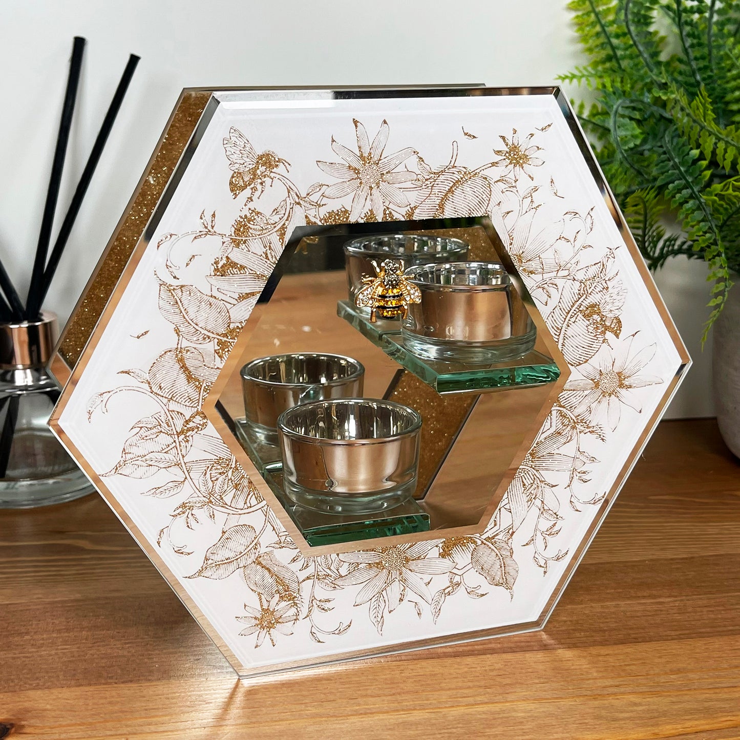 Honeycomb Double Tea Light Holder