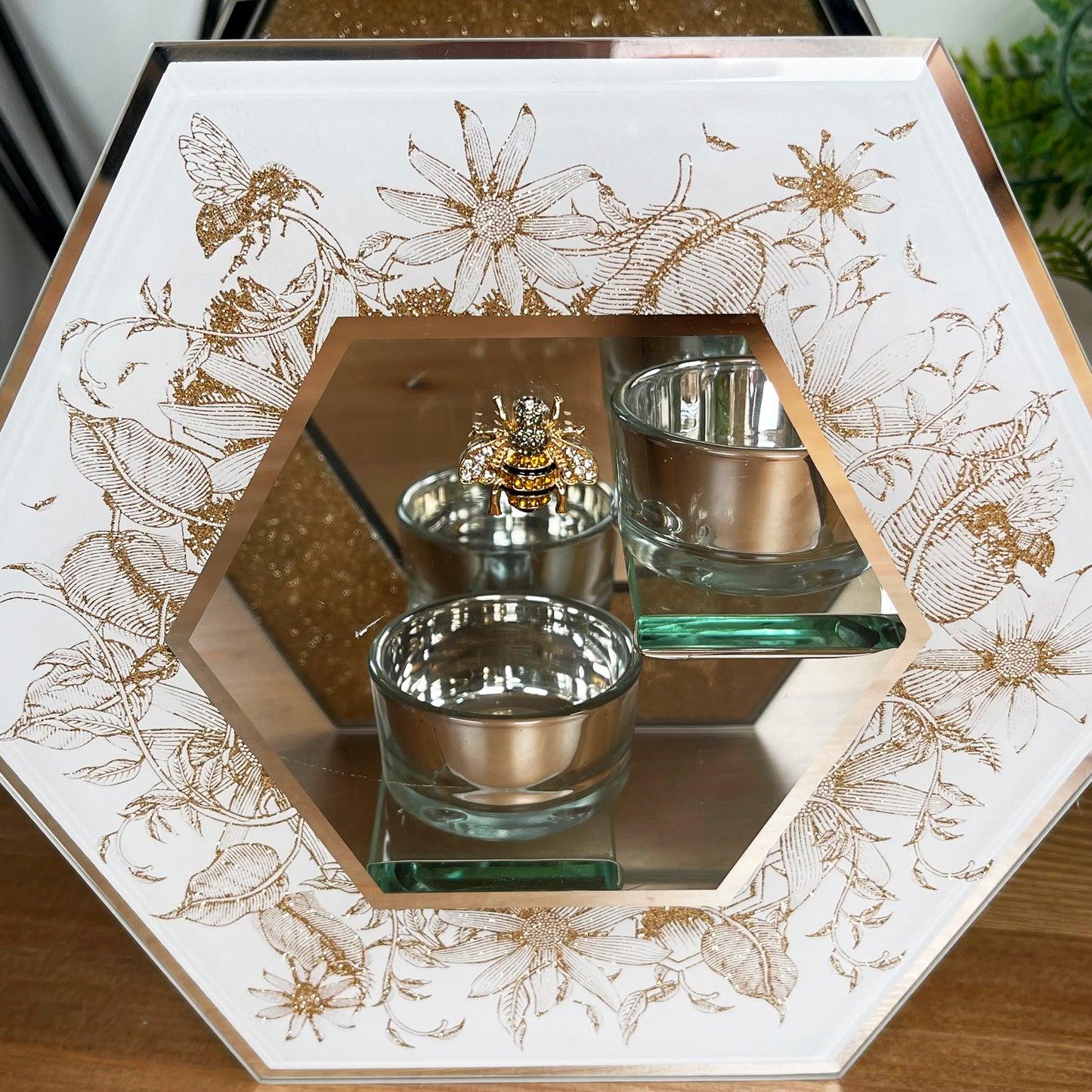 Honeycomb Double Tea Light Holder