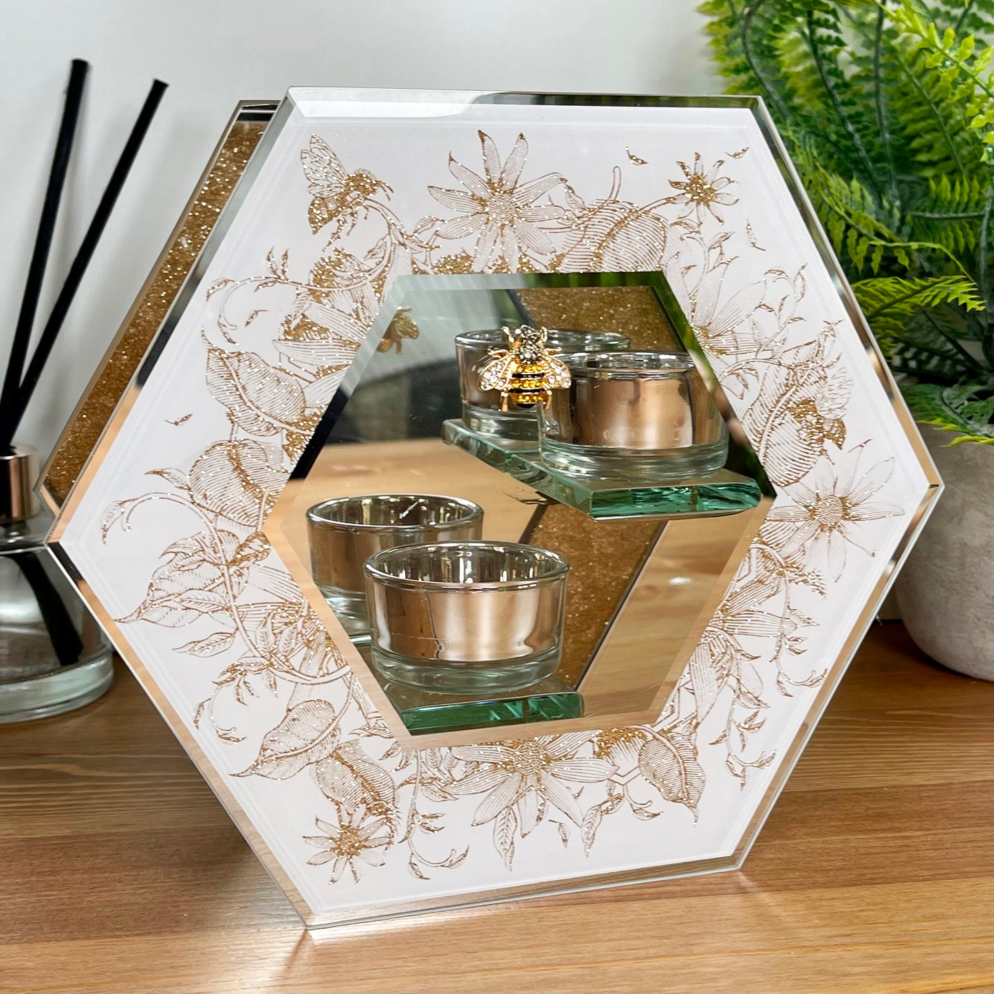 Honeycomb Double Tea Light Holder