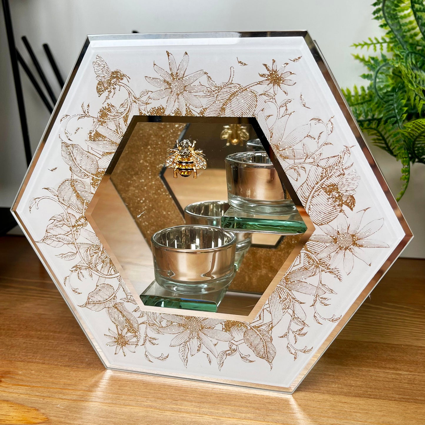 Honeycomb Double Tea Light Holder