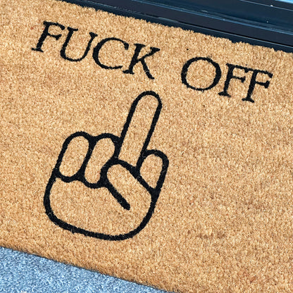 F**k Off Coir Door Mat