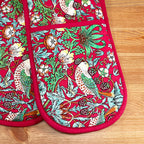 William Morris Strawberry Thief Geschirrtuch-Ofenhandschuh-Set