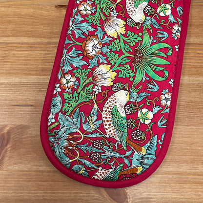 William Morris Strawberry Thief Double Oven Glove