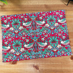 William Morris Strawberry Thief Geschirrtuch-Ofenhandschuh-Set