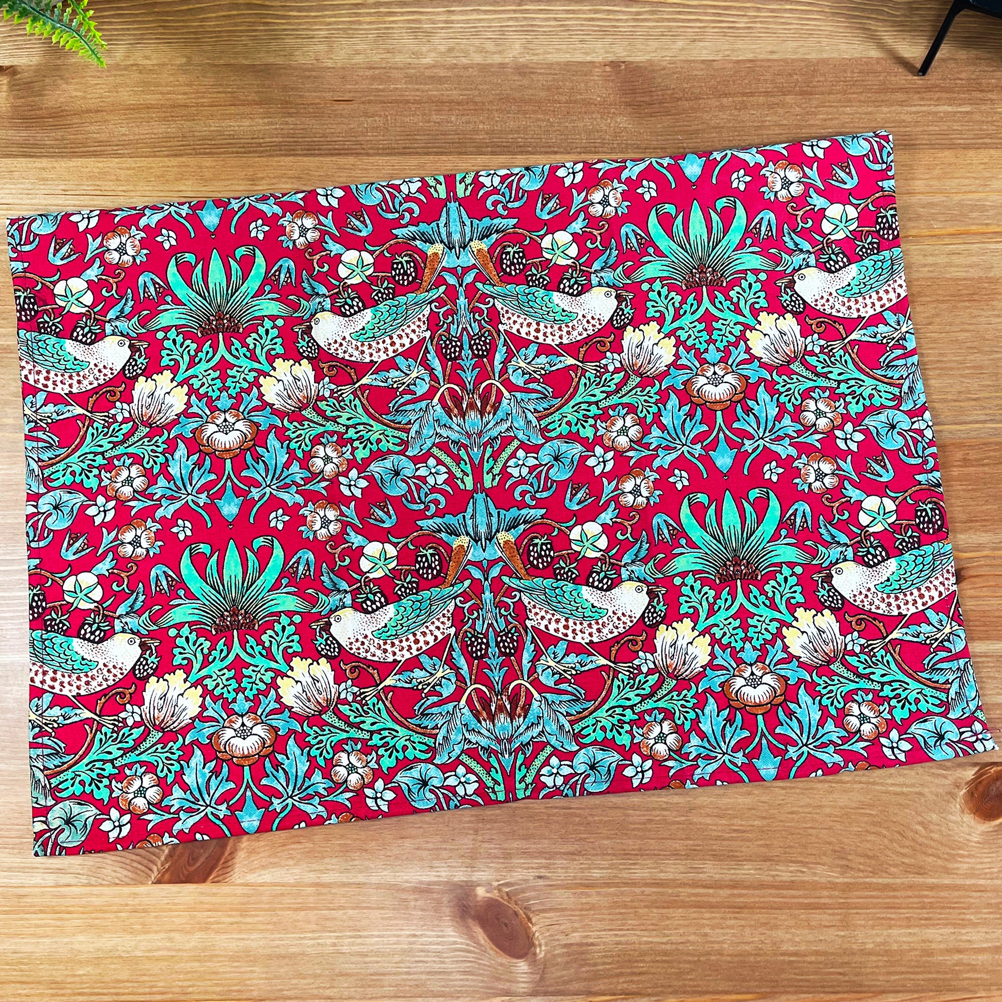 William Morris Strawberry Thief Geschirrtuch-Ofenhandschuh-Set