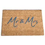 Mr & Mrs Script Coir Door Mat