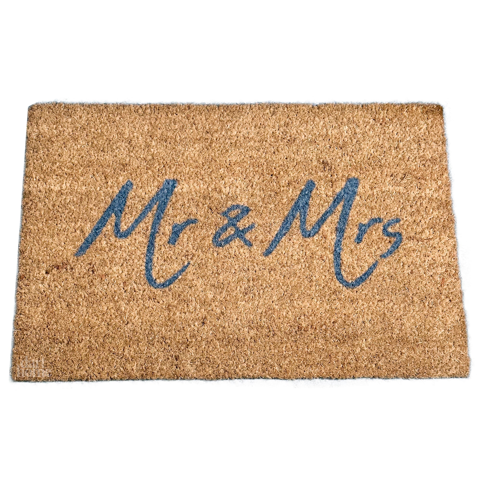 Mr & Mrs Script Coir Door Mat