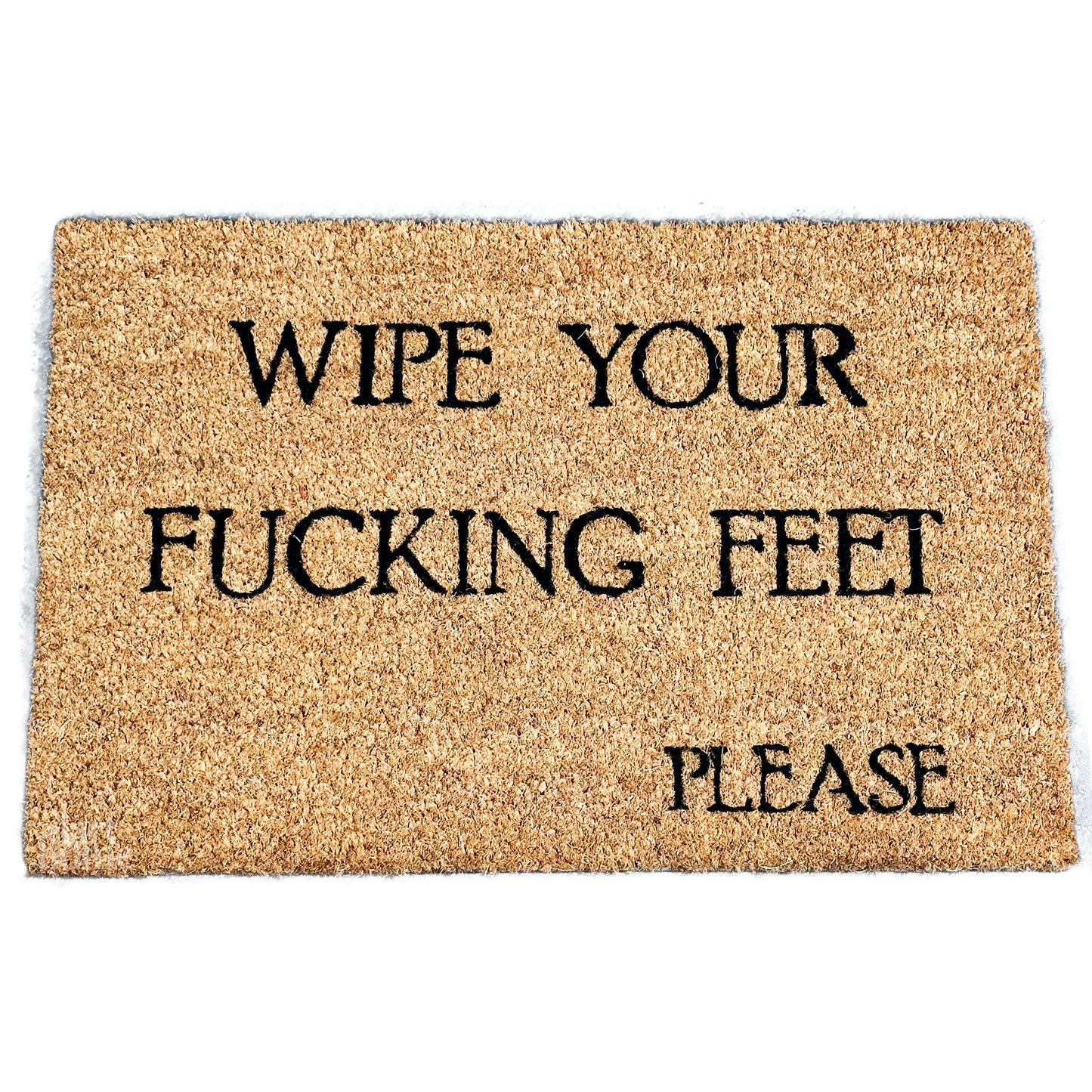 Wipe Your F**king Feet Please Coir Door Mat