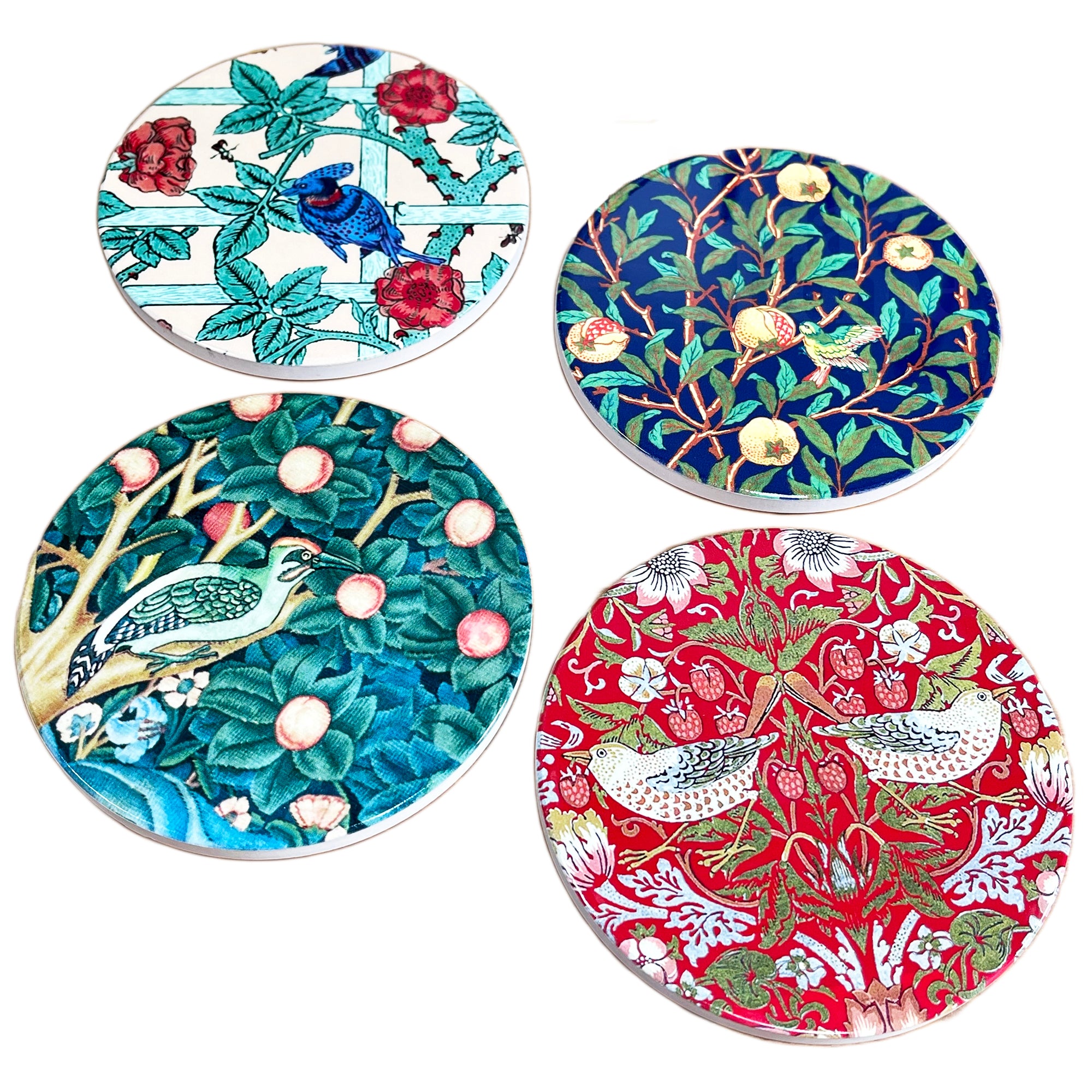 William Morris Ceramic Coaster Set Of 4