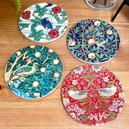 William Morris Ceramic Coaster Set Of 4