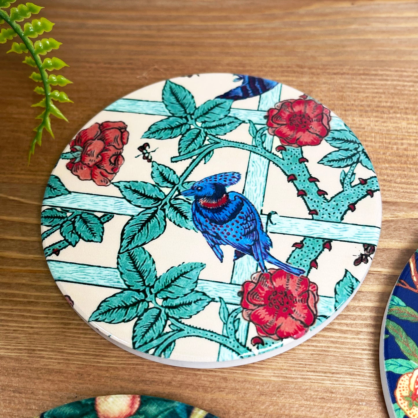 William Morris Ceramic Coaster Set Of 4