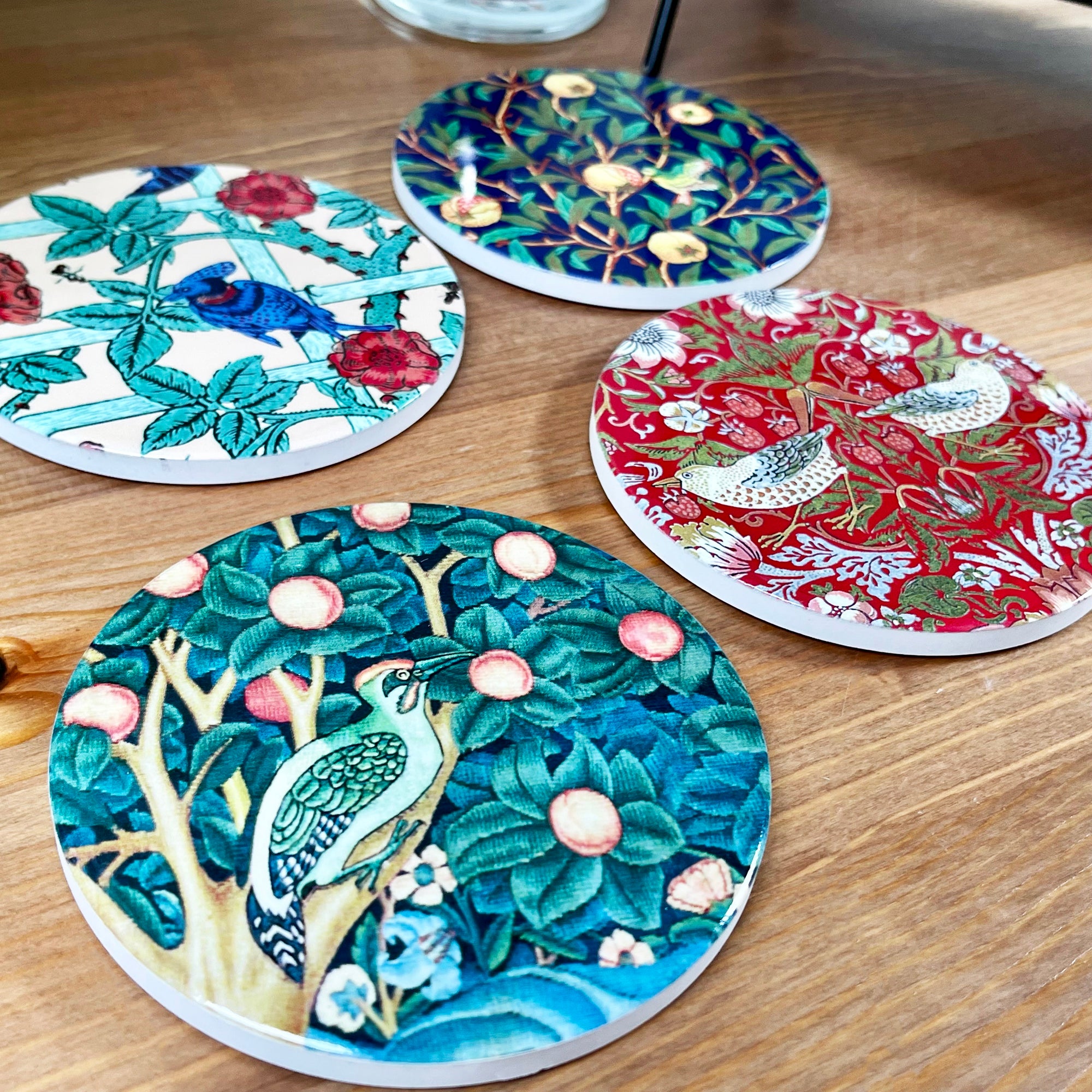 William Morris Ceramic Coaster Set Of 4